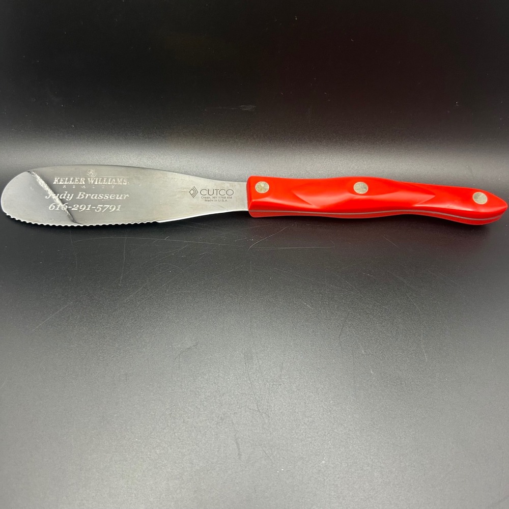 Cutco Spatula Spreader 1768 KM Classic Red Handle Spreader Promo Knife